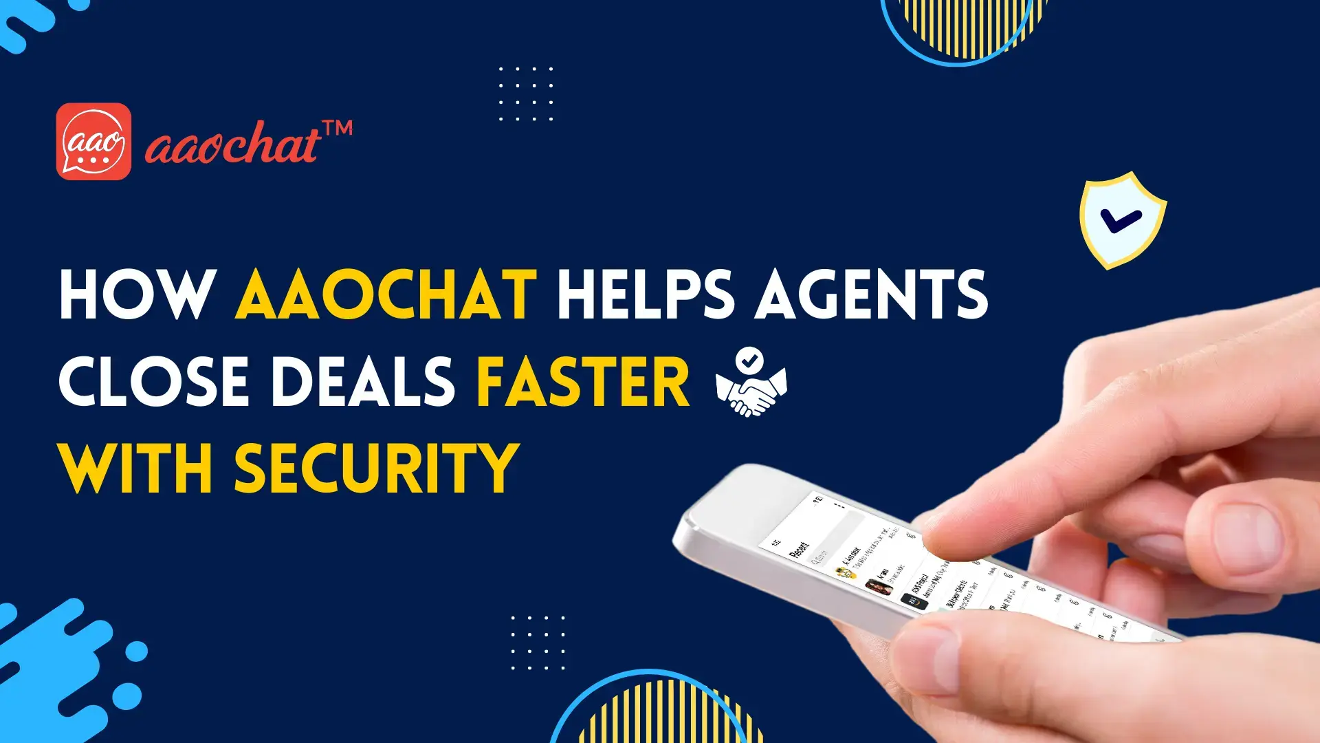 Secure messaging to close real estate deals faster with Aao Chat