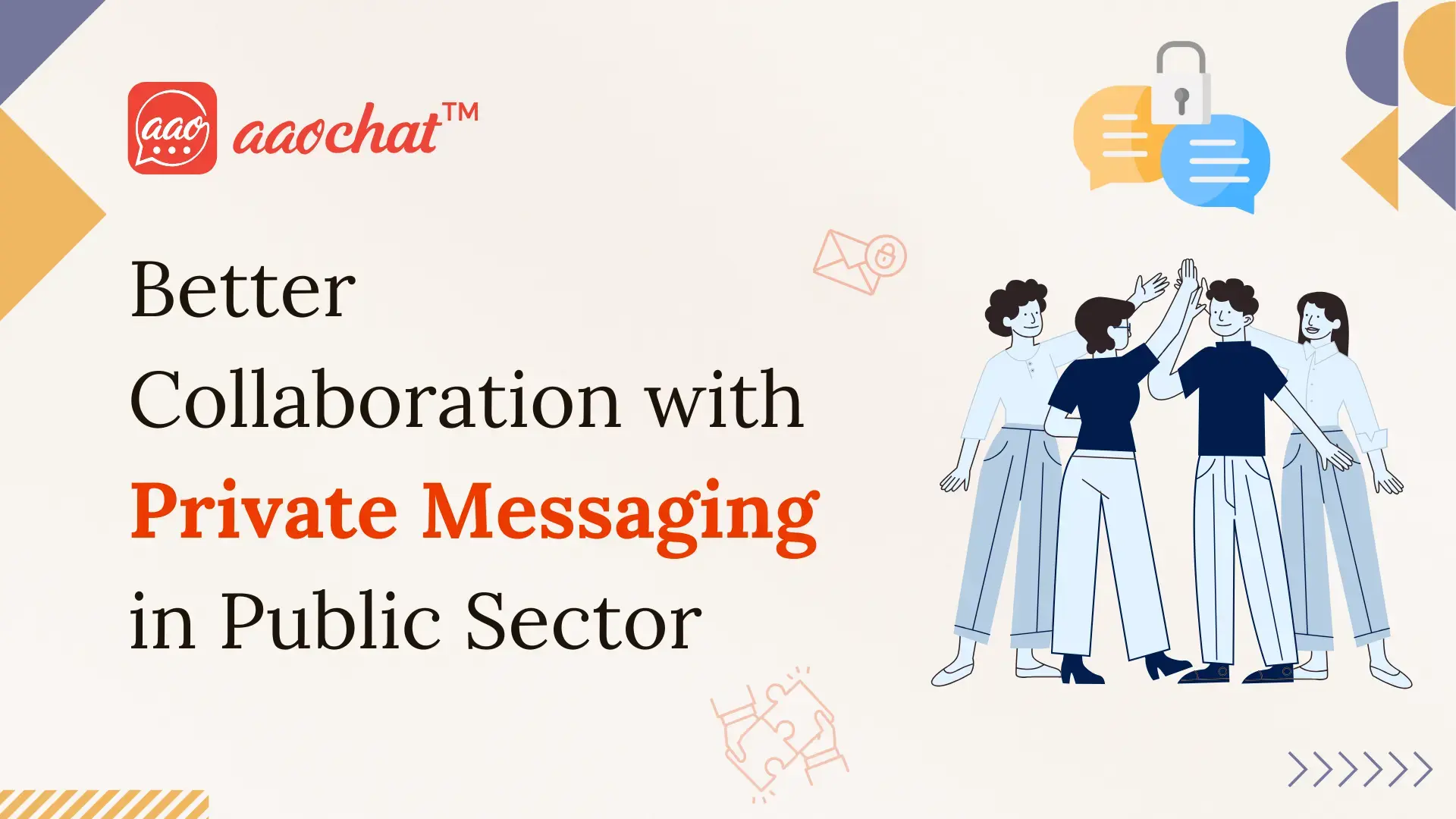 Switch to private messaging for internal teams for better cross-department collaboration.