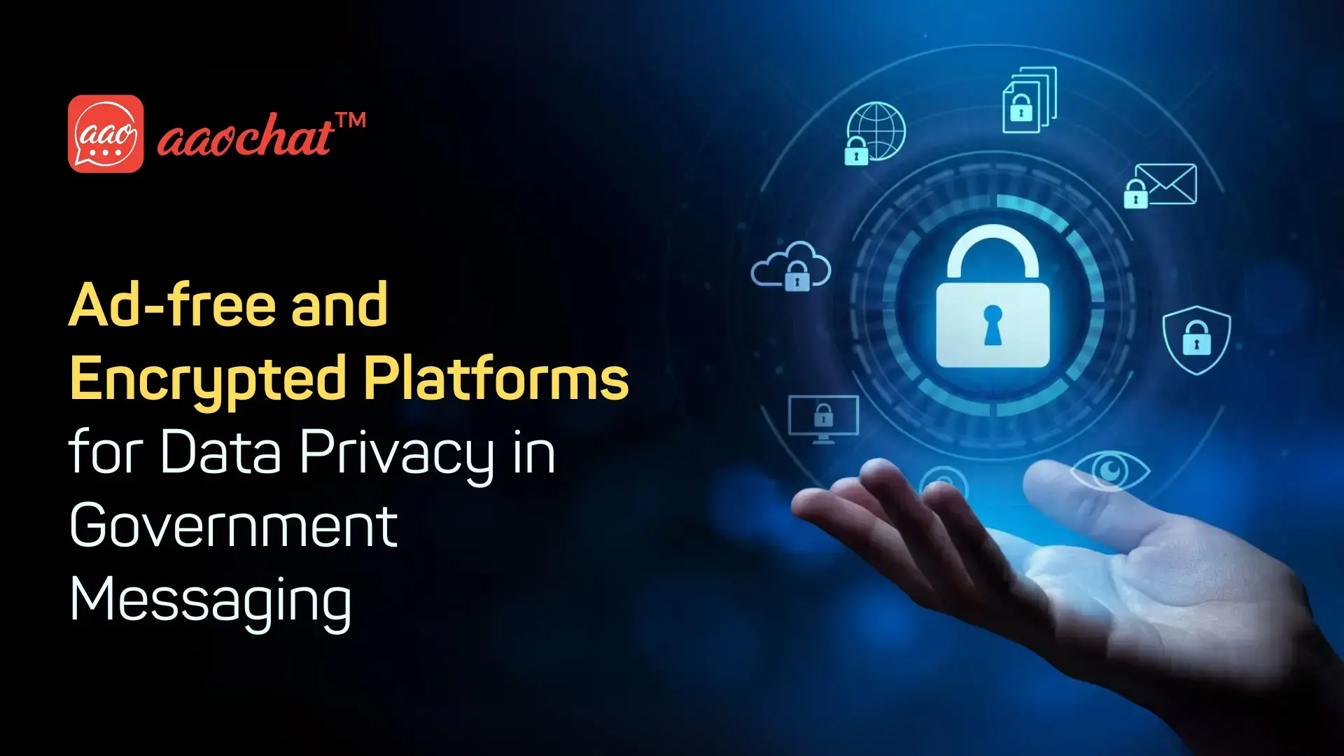 Ad-free government messaging app for data privacy